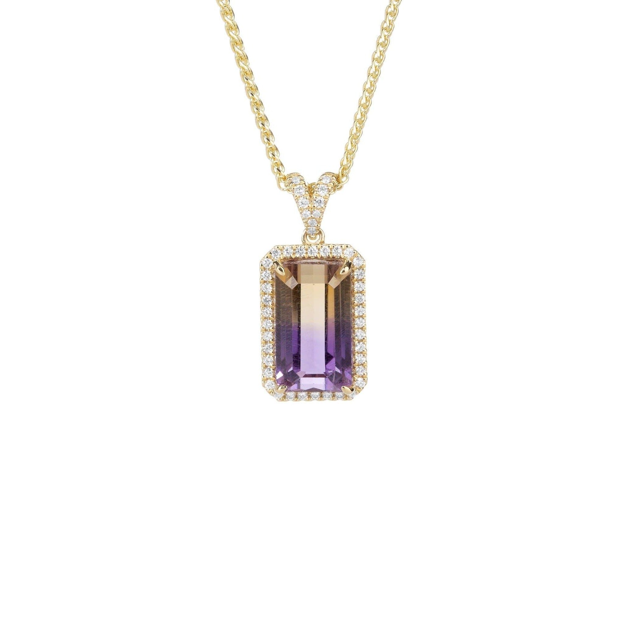 Ametrine and Diamond Pendant - Rosendorff Diamond Jewellers